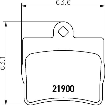 HELLA 8DB 355 008-311 - Komplet Pločica, disk-kočnica www.molydon.hr