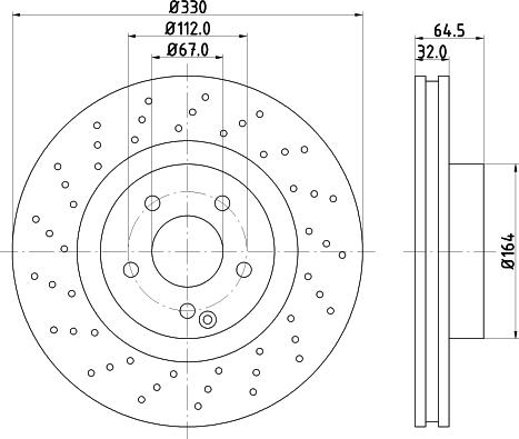 HELLA 8DD 355 109-472 - Kočioni disk www.molydon.hr