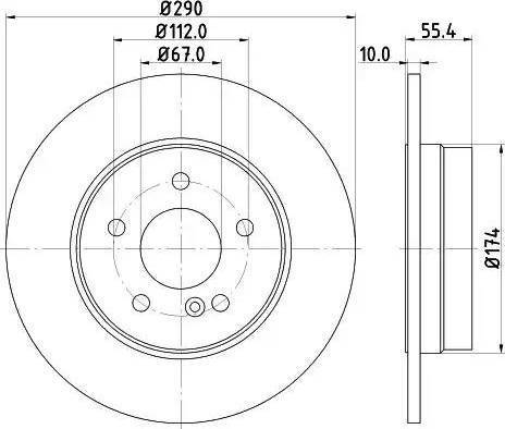 HELLA 8DD 355 121-991 - Kočioni disk www.molydon.hr