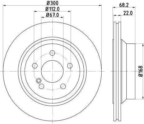 HELLA 8DD 355 121-671 - Kočioni disk www.molydon.hr