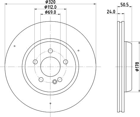 HELLA 8DD 355 134-522 - Kočioni disk www.molydon.hr