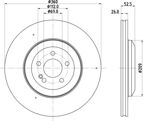HELLA 8DD 355 134-641 - Kočioni disk www.molydon.hr