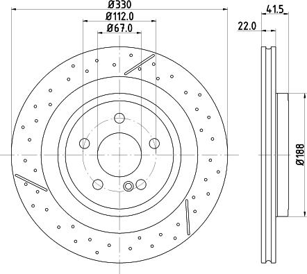 HELLA 8DD 355 126-441 - Kočioni disk www.molydon.hr