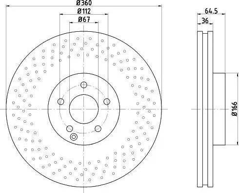 HELLA 8DD 355 121-061 - Kočioni disk www.molydon.hr