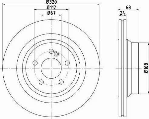 HELLA 8DD 355 122-961 - Kočioni disk www.molydon.hr