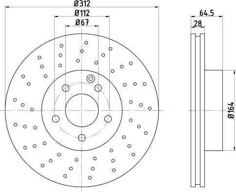 HELLA 8DD 355 109-451 - Kočioni disk www.molydon.hr