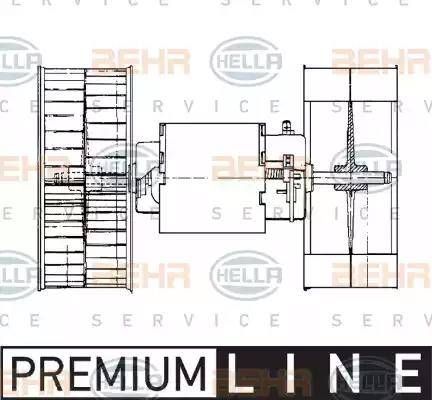 HELLA 8EW 009 159-101 - Ventilator kabine/unutrasnjeg prostora www.molydon.hr