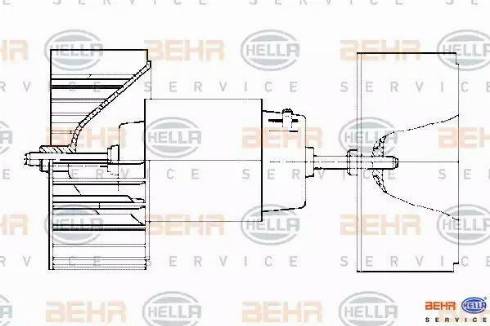 HELLA 8EW 009 159-171 - Ventilator kabine/unutrasnjeg prostora www.molydon.hr