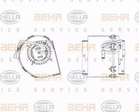HELLA 8EW 009 158-511 - Ventilator kabine/unutrasnjeg prostora www.molydon.hr