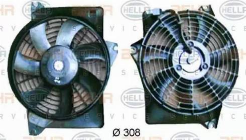HELLA 8EW 351 034-591 - Ventilator, kondenzator klima-Uređaja www.molydon.hr