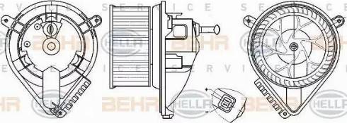 HELLA 8EW 351 304-021 - Ventilator kabine/unutrasnjeg prostora www.molydon.hr