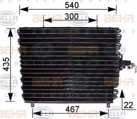 HELLA 8FC 351 035-771 - Kondenzator, klima-Uređaj www.molydon.hr