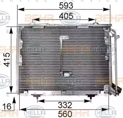 HELLA 8FC 351 036-014 - Kondenzator, klima-Uređaj www.molydon.hr