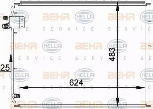 HELLA 8FC 351 036-761 - Kondenzator, klima-Uređaj www.molydon.hr