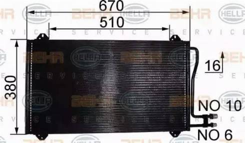 HELLA 8FC 351 037-161 - Kondenzator, klima-Uređaj www.molydon.hr