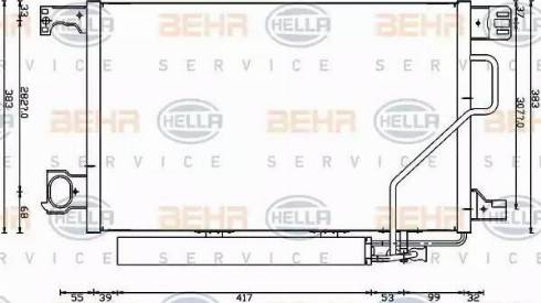 HELLA 8FC 351 317-504 - Kondenzator, klima-Uređaj www.molydon.hr