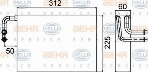 HELLA 8FV 351 210-801 - Isparivač, klima-Uređaj www.molydon.hr