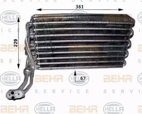 HELLA 8FV 351 210-741 - Isparivač, klima-Uređaj www.molydon.hr
