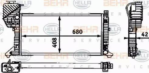 HELLA 8MK 376 721-444 - Hladnjak, hladjenje motora www.molydon.hr