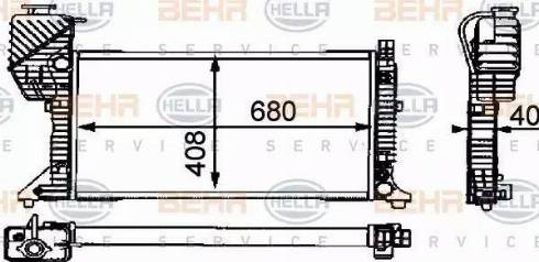 HELLA 8MK 376 721-434 - Hladnjak, hladjenje motora www.molydon.hr