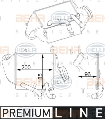 HELLA 8ML 376 746-001 - Intercooler, hladnjak www.molydon.hr