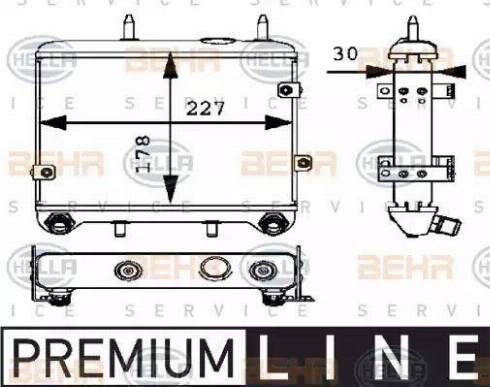 HELLA 8MO 376 725-231 - Uljni hladnjak, ulje za motor www.molydon.hr