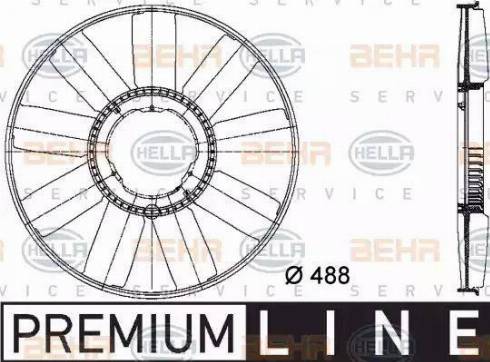 HELLA 8MV 376 733-211 - Rotor ventilatora, hladjenje motora www.molydon.hr