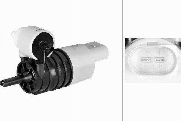 HELLA 8TW 006 848-691 - Pumpa za tekućinu za pranje, pranje vjetrobrana www.molydon.hr