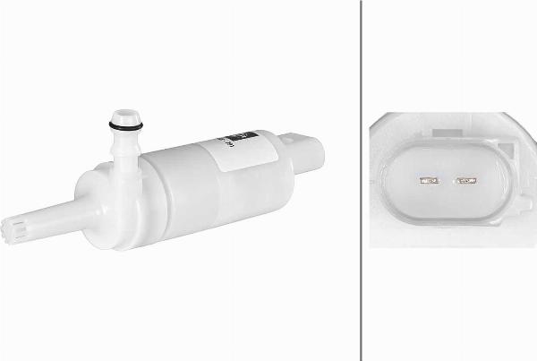 HELLA 8TW 006 848-791 - Pumpa za tekućinu za pranje, pranje vjetrobrana www.molydon.hr
