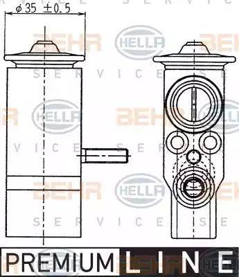 HELLA 8UW 351 239-021 - Ekspanzioni ventil, klima-Uređaj www.molydon.hr