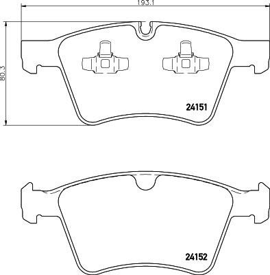 HELLA PAGID 8DB 355 014-191 - Komplet Pločica, disk-kočnica www.molydon.hr
