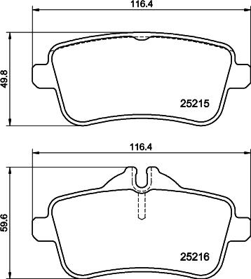 HELLA PAGID 8DB 355 039-851 - Komplet Pločica, disk-kočnica www.molydon.hr