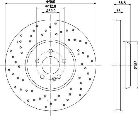 HELLA PAGID 8DD 355 134-452 - Kočioni disk www.molydon.hr