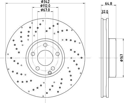 HELLA PAGID 8DD 355 134-591 - Kočioni disk www.molydon.hr