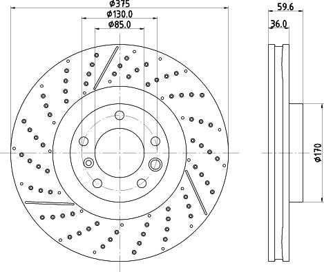 HELLA PAGID 8DD 355 134-541 - Kočioni disk www.molydon.hr