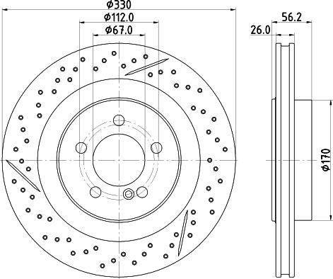 HELLA PAGID 8DD355133231 - Kočioni disk www.molydon.hr