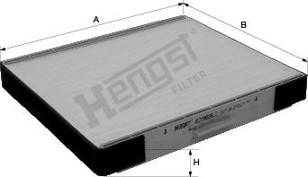 Hengst Filter E3985LI - Filter kabine www.molydon.hr