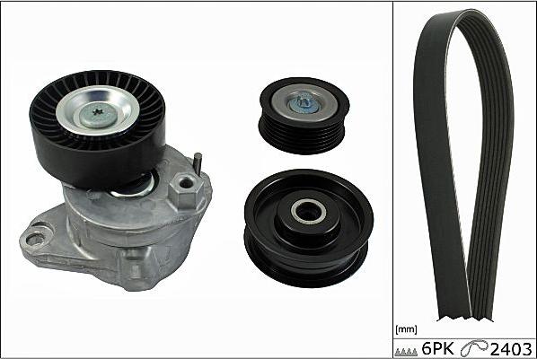 Hepu 20-1839 - Garnitura klinastog rebrastog remena www.molydon.hr