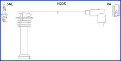Hitachi 134672 - Set kablova za paljenje www.molydon.hr