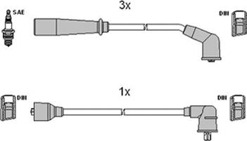 Hitachi 134120 - Set kablova za paljenje www.molydon.hr