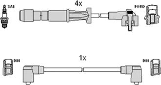 Hitachi 134339 - Set kablova za paljenje www.molydon.hr
