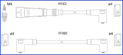 Hitachi 134784 - Set kablova za paljenje www.molydon.hr