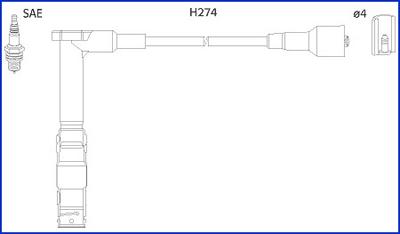 HITACHI 134775 - Set kablova za paljenje www.molydon.hr