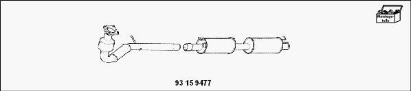 HJS 93 15 9477 - Komplet dod.opreme, kat./filter za cestice cadji (komb sist) www.molydon.hr