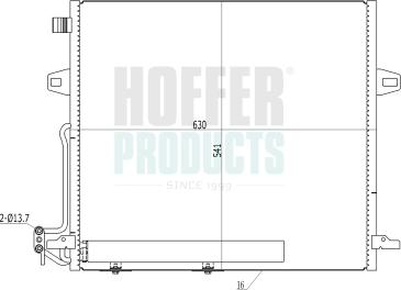 Hoffer 991099 - Kondenzator, klima-Uređaj www.molydon.hr