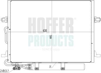 Hoffer 991040 - Kondenzator, klima-Uređaj www.molydon.hr