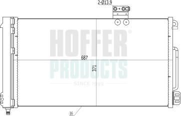 Hoffer 991058 - Kondenzator, klima-Uređaj www.molydon.hr