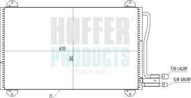 Hoffer 991063 - Kondenzator, klima-Uređaj www.molydon.hr