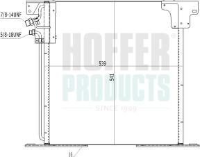Hoffer 991245 - Kondenzator, klima-Uređaj www.molydon.hr