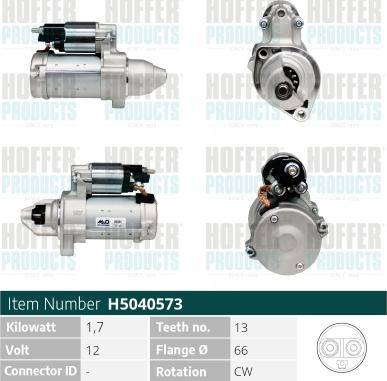 Hoffer H5040573 - Starter www.molydon.hr